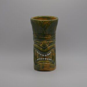 Tiki Farm 2001 Green 5 inch Tiki (Crazy Al Evans Charmer)